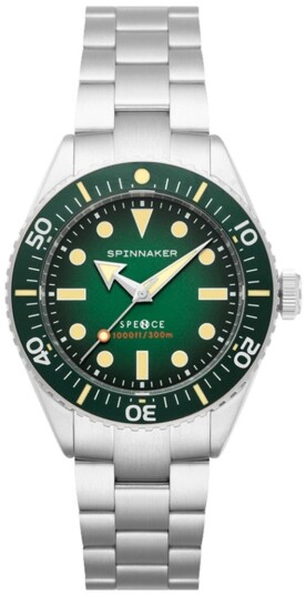 Spinnaker Herreklokke SP 5097 44 Spence Grønn/Stål Ø40 mm