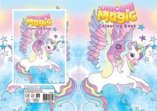 Fargebok A4 Unicorn Magic – 16 Sider