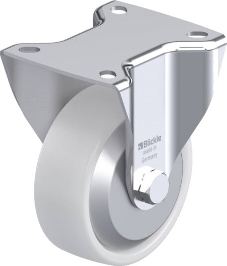 Blickle 654871 Bk-Po 100Ka-1-Fa Fast Hjul, Hjuldiameter 100 Mm, Lasteevne (Maks.) 280 Kg, 1 Stk. Blickle 654871 Bk-Po 100Ka-1-Fa Fast Hjul, Hjuldiameter 100 Mm, Lasteevne (Maks.) 280 Kg, 1 Stk.
