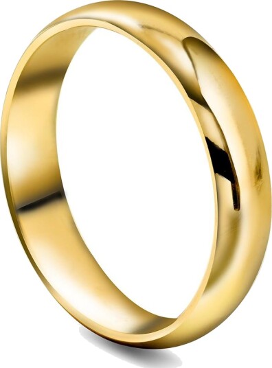 Pan Jewelry Giftering i 375 gult gull | 4 mm bredde