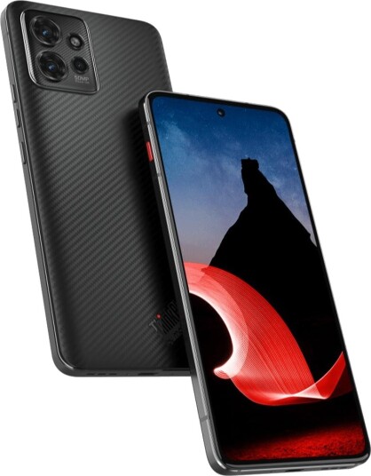 Motorola Thinkphone - 5G Smarttelefon - Dobbelt-Sim - Ram 8 Gb / Internminne 256 Gb - Poled Display - 6.55" - 2400 X 1080 Piksler (144 Hz) - 3X Bakkamera 50 Mp, 13 Mp - Front Camera 32 Mp - Karbon Sort