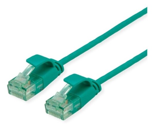 Roline Rm Utp Slim Patchcord Cat6a/Cl.Ea Grønn 0,15M