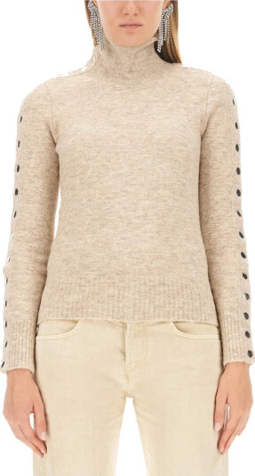 Isabel Marant Dame Strikkevarer Beige M,