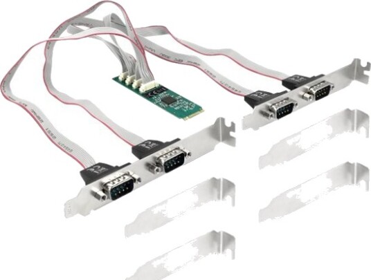 Delock Seriell Adapter M.2 2280 Lav Profil Rs-232 X 4 95269