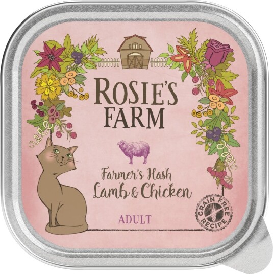 Rosie'S Farm Våtfôr Adult & Kylling Lam 16 X 100 G