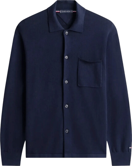 Tommy Hilfiger Essential Cotton Ls Over Shirt Navy XL