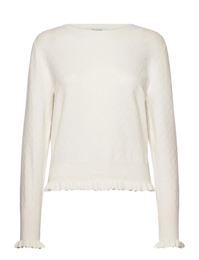 Rosemunde Rwdahlia Ls O-Neck Pullover - White - S