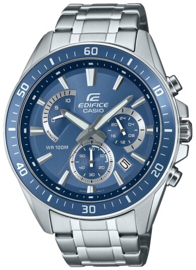 Casio Herreklokke EFR 552D 2AVUEF Edifice Blå/Stål Ø47 mm Casio Herreklokke EFR 552D 2AVUEF Edifice Blå/Stål Ø47 mm