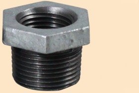 Hydroland Galvanisert Reduksjon 2"X5/4" Støpejern