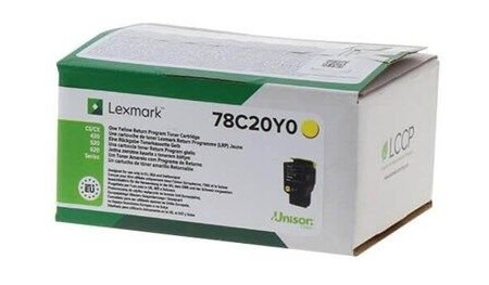 Lexmark 78C20Y0 return-toner cartridge yellow - Laser toner Yellow Lexmark 78C20Y0 return-toner cartridge yellow - Laser toner Yellow