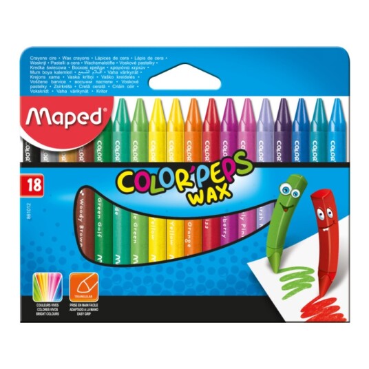 Maped Color Peps 18 Wax Fargestifter