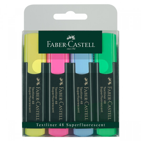 Faber-Castell Textliner 48 Highlighter 4-pack