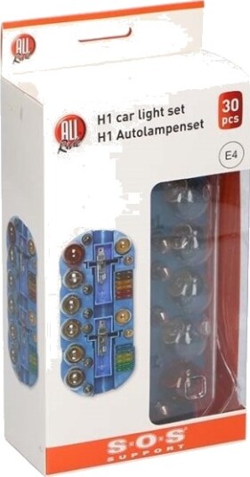 Allride Sos Support H1 Pærekit 12V Inkl. Sikringer Allride Sos Support H1 Pærekit 12V Inkl. Sikringer