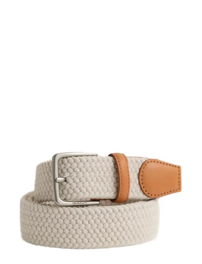GANT Elastic Braided Belt   Cream   85