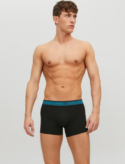 Jack & Jones Jacwaistband Trunks 3 Pack Noos - Black - M