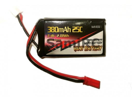 VANT 7.4V 380mAh 25C BEC – XH