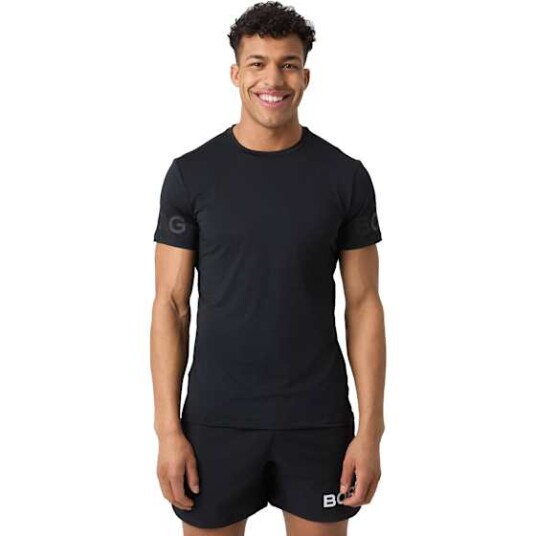 Bjørn Borg Borg T Shirt Herre Bk/Black Beauty M Bjørn Borg Borg T Shirt Herre Bk/Black Beauty M