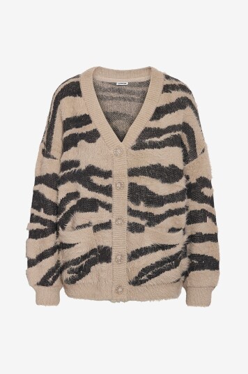 Noisy May - Genser nmFlynn LS V-neck Knit - Grå
