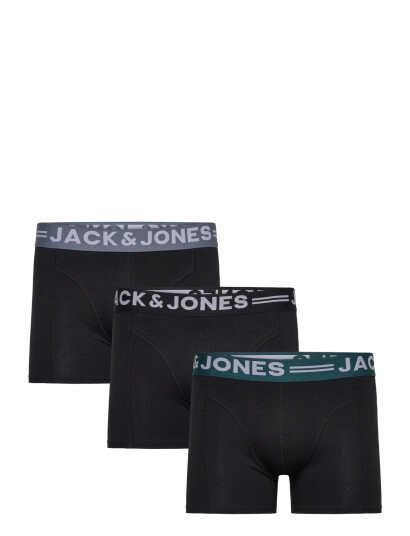 Jack & Jones Sense Trunks 3 Pack Noos Black L Jack & Jones Sense Trunks 3 Pack Noos Black L