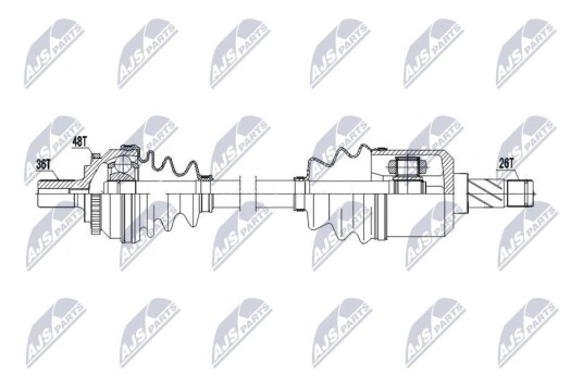 Nty Drivaksel NTY NPW VV 153 Nty Drivaksel NTY NPW VV 153