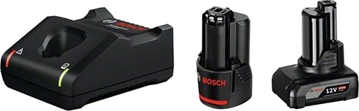 Bosch Startsett 1 X GBA 12V 2.0ah + 1 X GBA 12V 4.0ah + GAL 12v 40 Professional I Pappeske Med Tilbehør Bosch Startsett 1 X GBA 12V 2.0ah + 1 X GBA 12V 4.0ah + GAL 12v 40 Professional I Pappeske Med Tilbehør