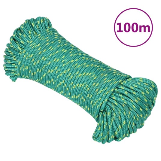  Båttau grønn 3 mm 100 m polypropylen