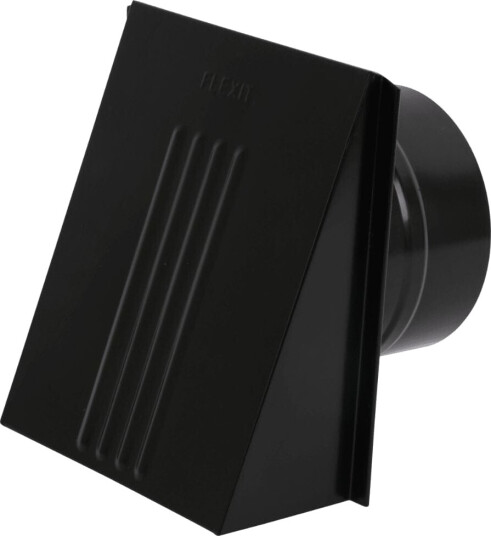 Flexit Ventilatorventil m/spjeld sort Ø125 - 49205