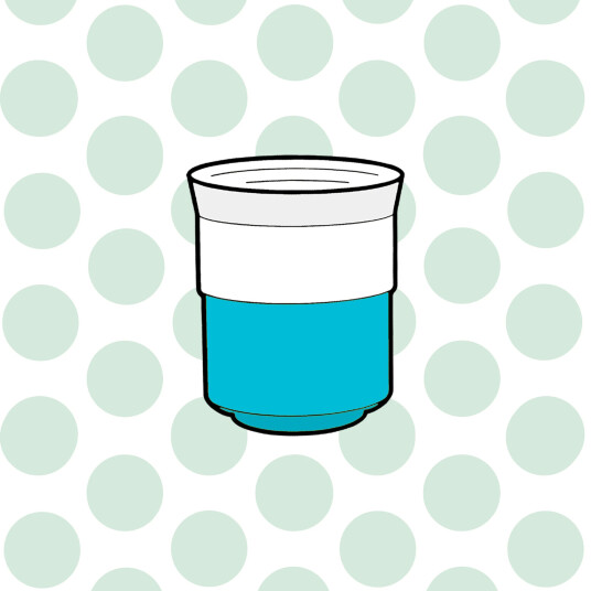 April Ceramic Cup - Sky Blue
