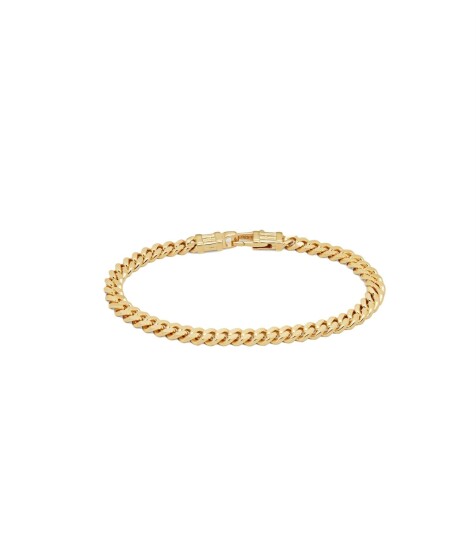 Tom Wood Jewellery Curb Bracelet L Armbånd Gull male 7,7 inch