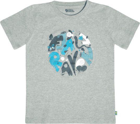 Fjellreven Kids' Forest Findings T-Shirt 122, Grey-Melange