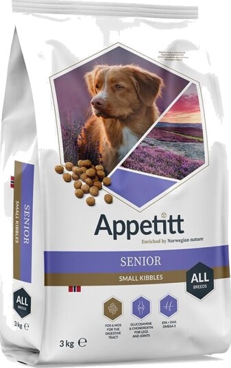 Appetitt Hundefôr Senior 3 kg Uten Korn med Kylling og Laks