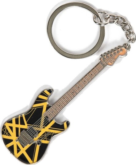 Evh Eddie Van Halen Black & Yellow Bumblebee Guitar Keychain 78816572