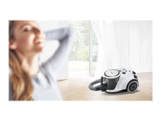 Bosch Serie 6 Bgc41xall Støvsuger Kanister Uten Pose Hvit Bosch Serie 6 Bgc41xall Støvsuger Kanister Uten Pose Hvit