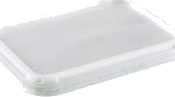 Låg Klar Pp 192X141x16 Mm M5187 Til Plastbakke Serien 2187 Str 187X137 Mm,500 Stk/Krt