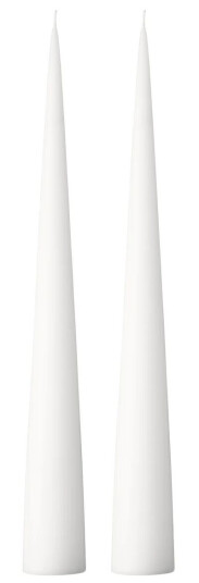 Ester & Erik kjeglelys 37 cm 2-stk. matt Pure white 31