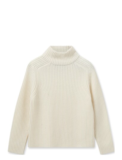 MOS MOSH Mmthyra Highneck Knit Cream L MOS MOSH Mmthyra Highneck Knit Cream L