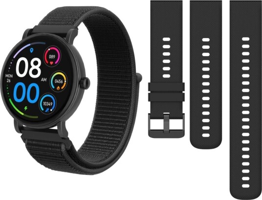 Triacle Legacy One Fitness smartklokke, Special Edition-pakke med ekstra nylonarmbånd, svart Triacle Legacy One Fitness smartklokke, Special Edition-pakke med ekstra nylonarmbånd, svart