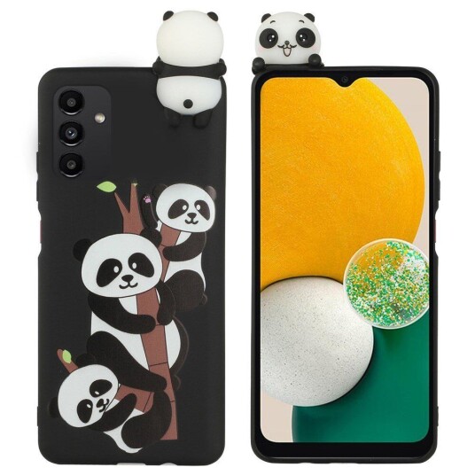 INCOVER Samsung Galaxy A34 (5G) Fleksibelt Plastdeksel 3D - 3 Pandaer