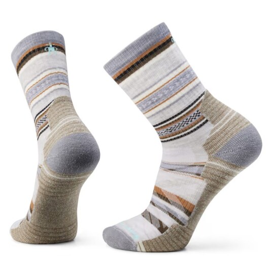 Smartwool Unisex Hike Light Cushion Panorama Crew Socks Ash 38 41