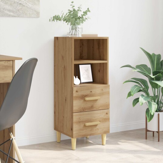 Serviesskap artisan eik 34 x 34,5 x 90 cm Konstruert tre