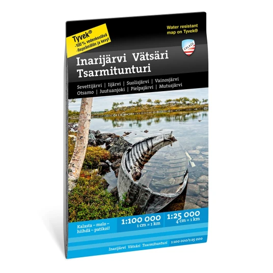 Calazo förlag Inarijärvi Vätsäri Tsarmitunturi 1:25.000/1:100.00 OneSize, NoColour