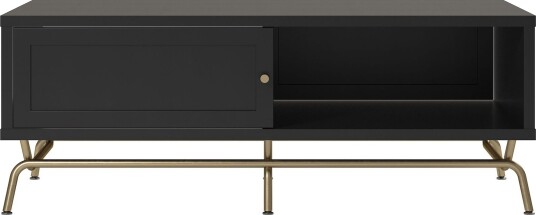 Nova Sofabord 122 cm med Oppbevaring Svart - CosmoLiving