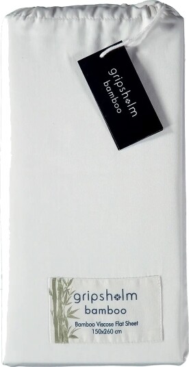 Gripsholm Flat Sheet Bamboo 150X260Cm White 150X260 White 150X260CM Gripsholm Flat Sheet Bamboo 150X260Cm White 150X260 White 150X260CM