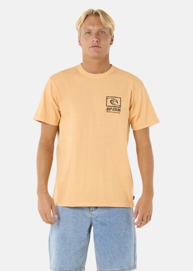 Rip Curl Raw Energy Trad Tee Mandarin Zest M T Shirts
