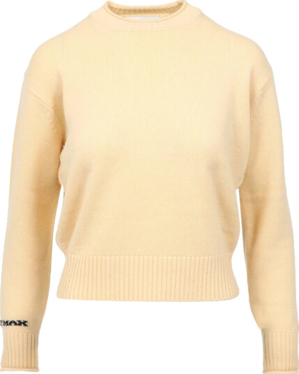 Sportmax Dame Strikkevarer Beige XS,