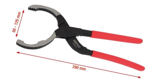 Ks Tools Oljefiltertang 290 Mm med Plastbelagt Håndtak