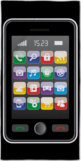Licens Smartphone håndkle 100% bomull Badehåndkle 70x140 cm Licens Smartphone håndkle 100% bomull Badehåndkle 70x140 cm