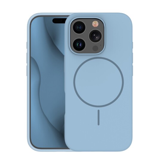 TFO Silikon Thin Mag Deksel for iPhone 17 Pro Max Lyseblå