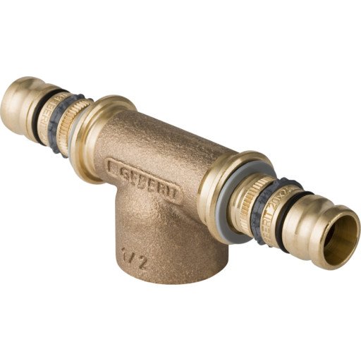 Geberit Mepla T-stykke 63mm med Innvendige Gjenger 1/2" for Hydraulikk