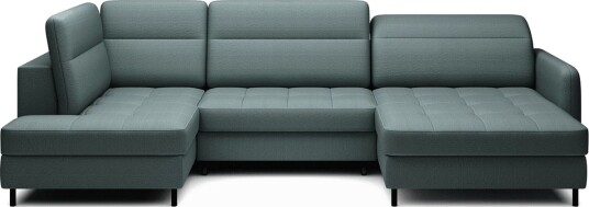 Berrto Sofa med Divan og Sjeselong 5 seters   Grønn